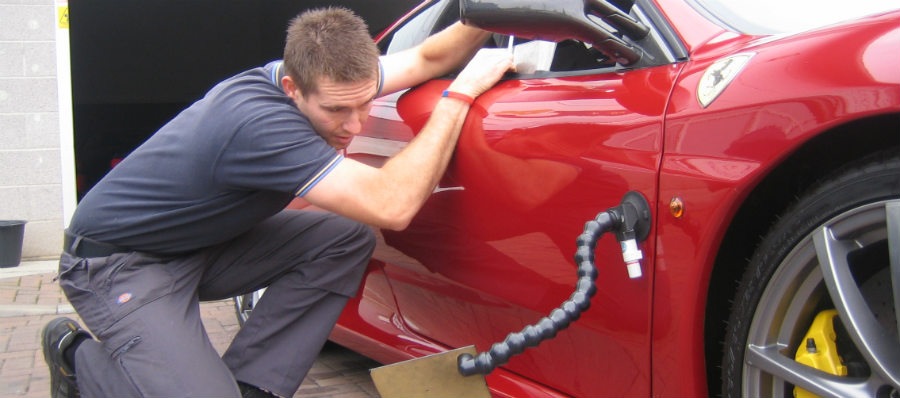 pdr services working on a ferrari